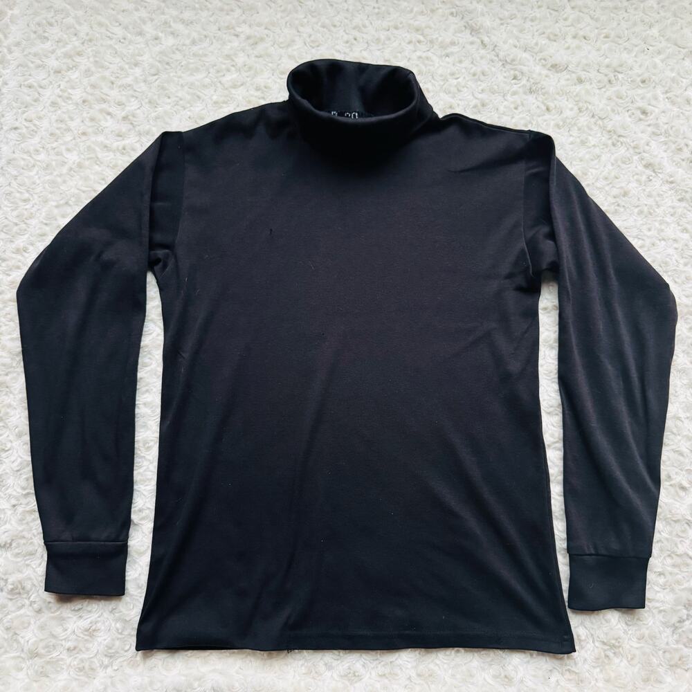B-29 Bomber Made in USA Black Classic Unisex Turtleneck Size Medium